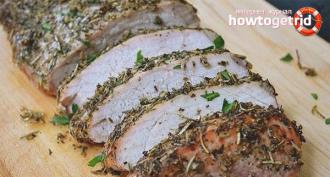 उबला हुआ सूअर का मांस किस प्रकार के मांस से बनाया जाता है?